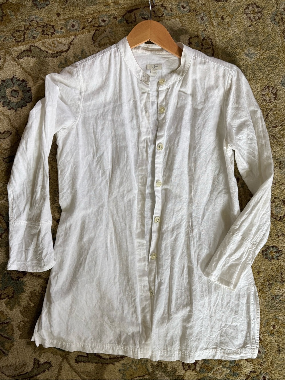 J. Jill White Lightweight Linen Tunic Top